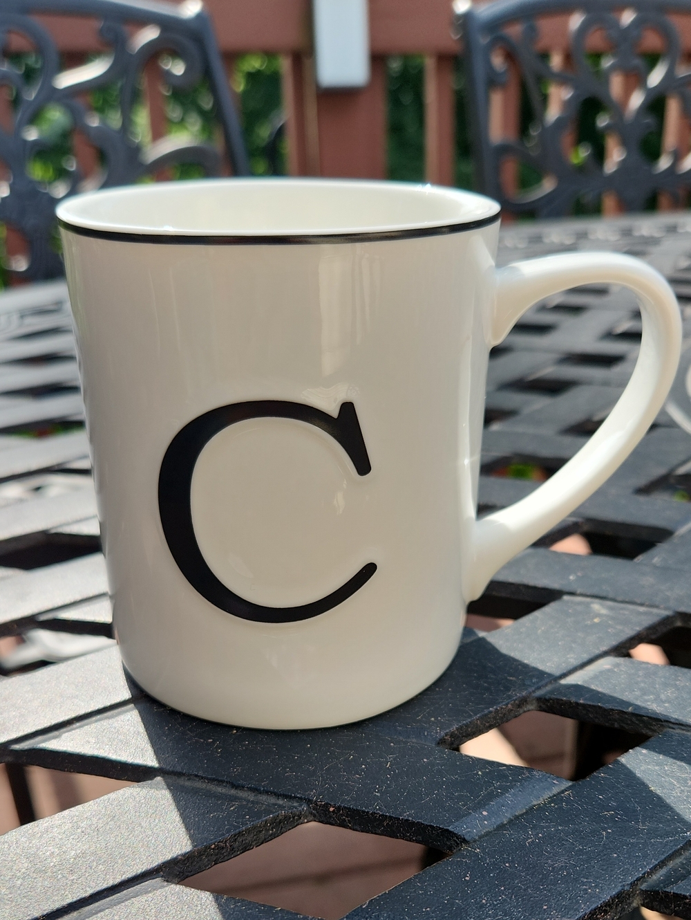 William Sonoma Monogram Letter "C" Mug